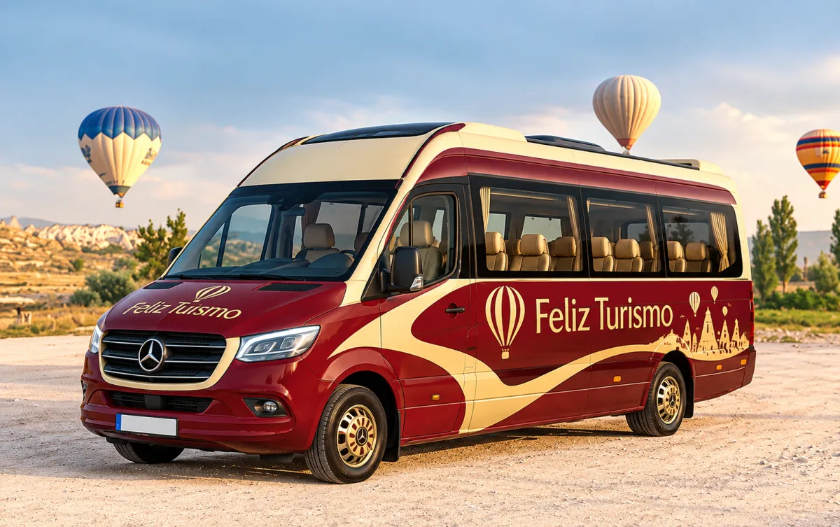 Cappadocia Daily Tours - Our Comfortable Tour Vehicle with Hot Air Balloons